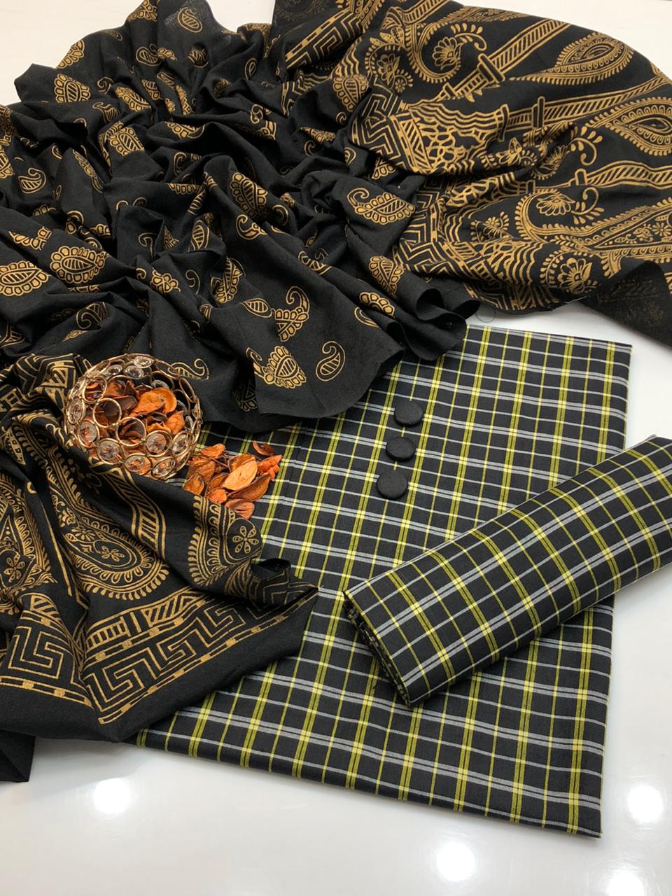 ❤️Hit New Winter 3 piece Marina Check Style KHADDI Marina 2K26