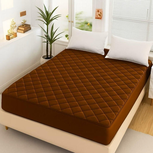 Designs of Fancy Quilted Waterproof Mattress Fitted BedSheet