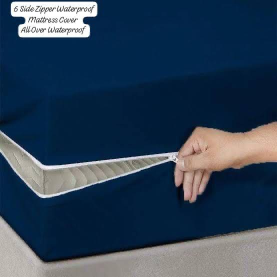 *6 SIDE ZIPPER WATERPROOF MATTRESS COVER