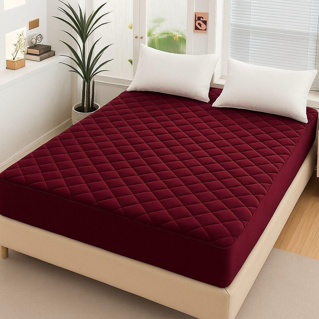 Available Designs of Fancy Quilted Waterproof Mattress Fitted BedSheet