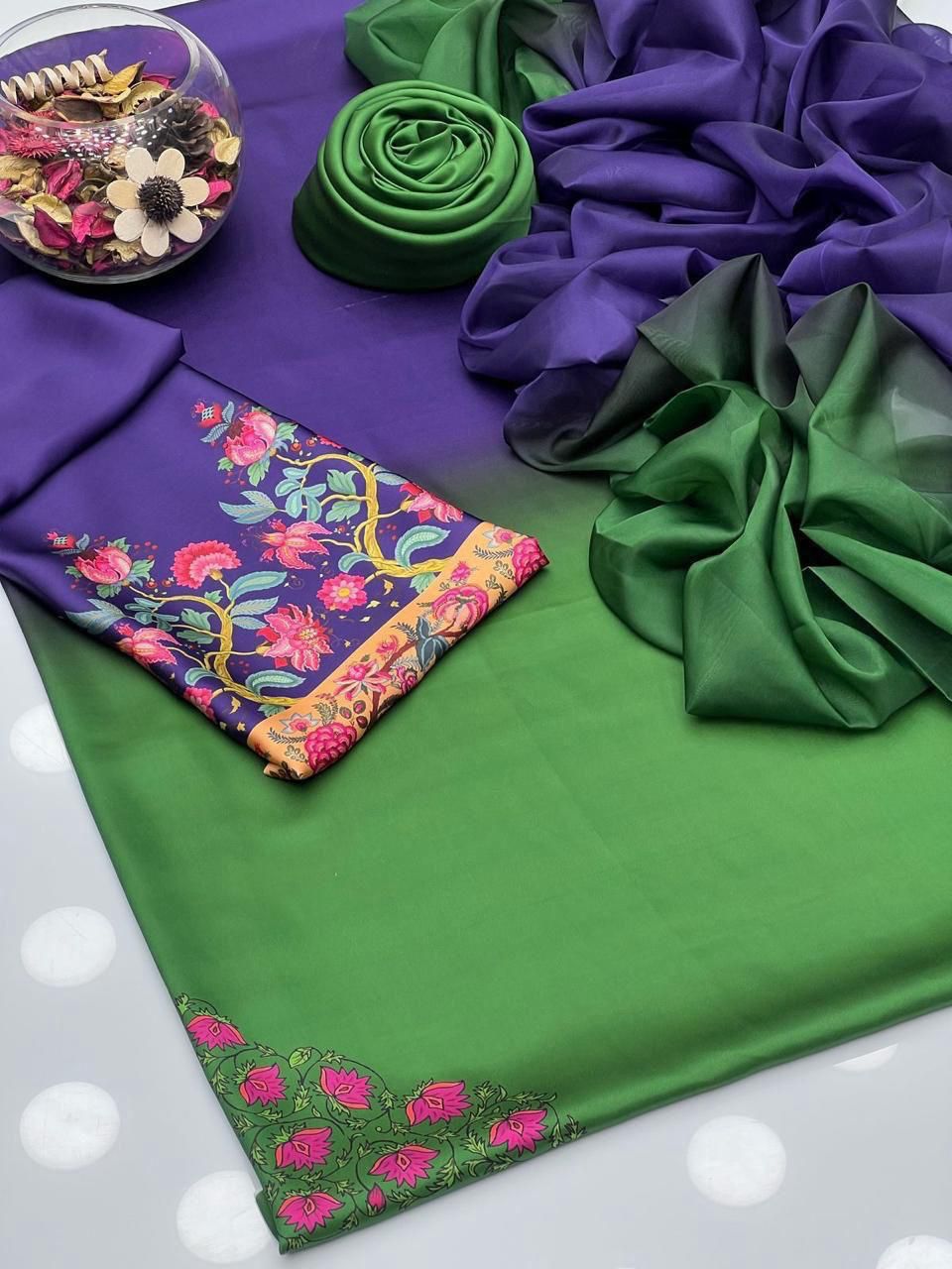 3pc &nbsp;Shamooz Silk Fabric