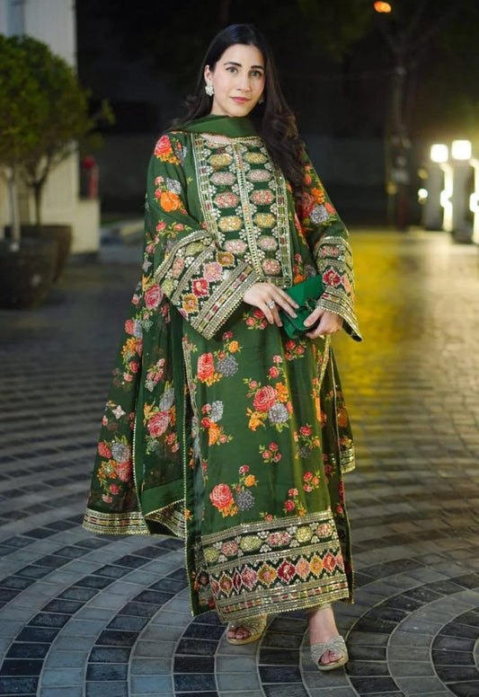 03PCS UNSTITCHED SUIT Lawn collection 2026